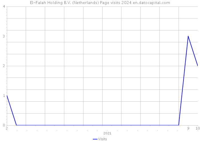 El-Falah Holding B.V. (Netherlands) Page visits 2024 