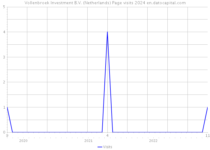 Vollenbroek Investment B.V. (Netherlands) Page visits 2024 