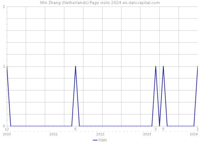 Min Zhang (Netherlands) Page visits 2024 