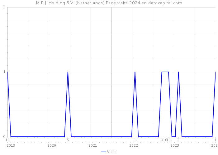 M.P.J. Holding B.V. (Netherlands) Page visits 2024 