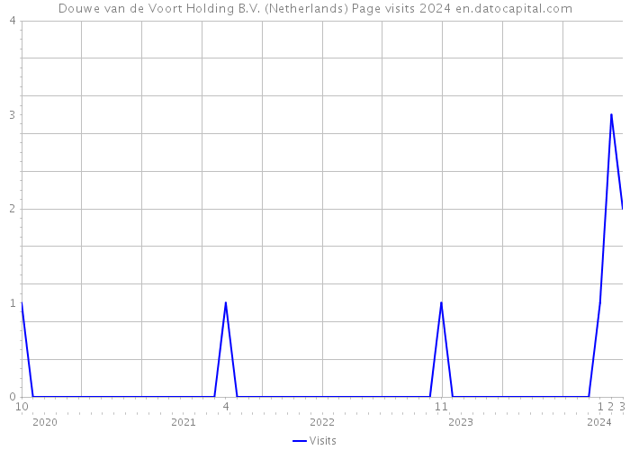 Douwe van de Voort Holding B.V. (Netherlands) Page visits 2024 