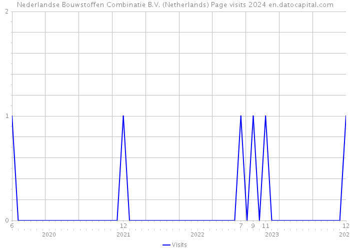 Nederlandse Bouwstoffen Combinatie B.V. (Netherlands) Page visits 2024 