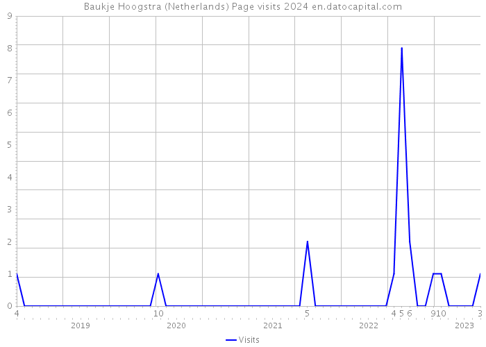 Baukje Hoogstra (Netherlands) Page visits 2024 