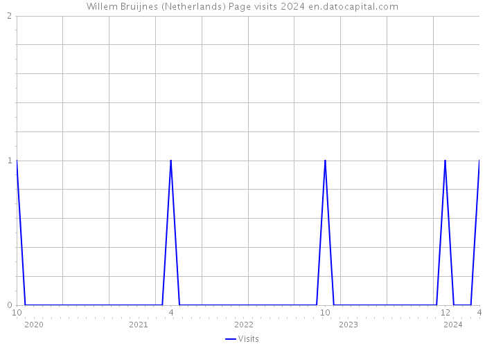 Willem Bruijnes (Netherlands) Page visits 2024 