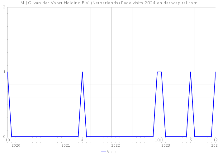 M.J.G. van der Voort Holding B.V. (Netherlands) Page visits 2024 