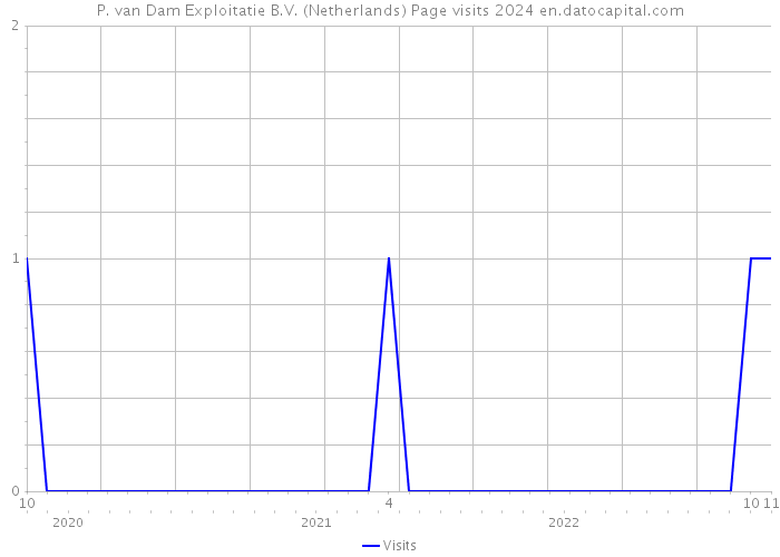 P. van Dam Exploitatie B.V. (Netherlands) Page visits 2024 