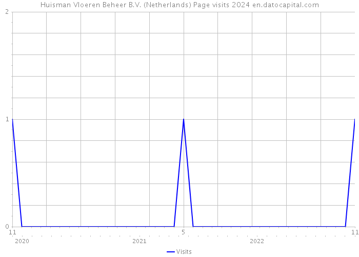 Huisman Vloeren Beheer B.V. (Netherlands) Page visits 2024 