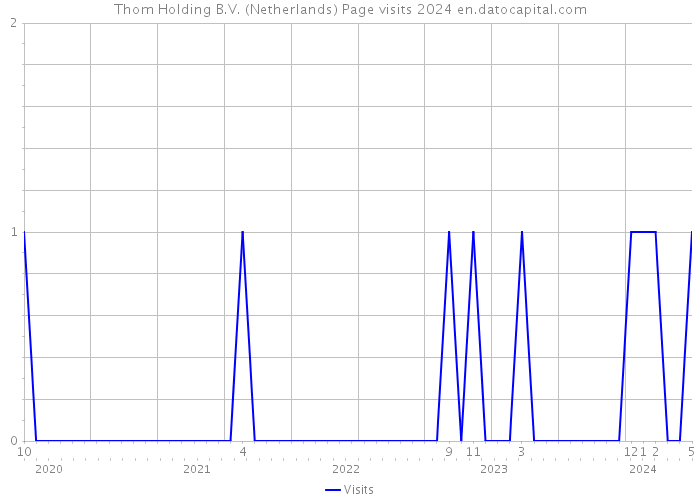 Thom Holding B.V. (Netherlands) Page visits 2024 