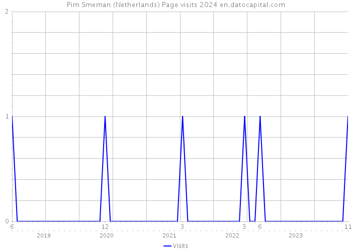 Pim Smeman (Netherlands) Page visits 2024 