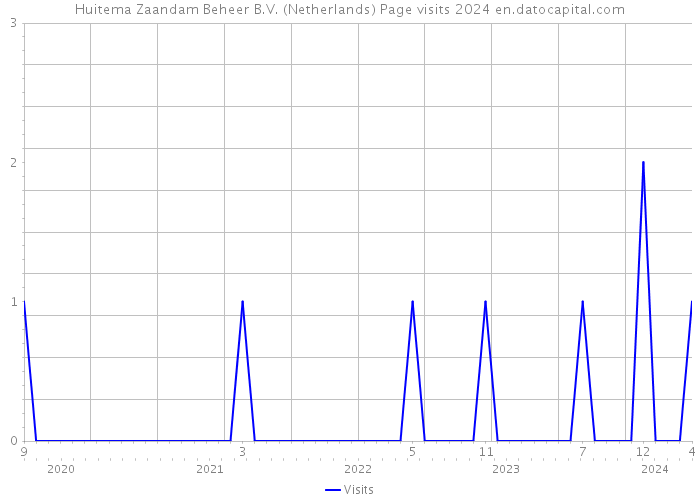 Huitema Zaandam Beheer B.V. (Netherlands) Page visits 2024 
