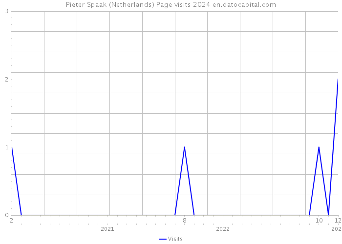Pieter Spaak (Netherlands) Page visits 2024 
