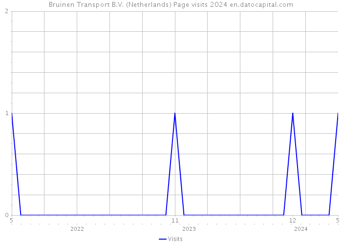 Bruinen Transport B.V. (Netherlands) Page visits 2024 