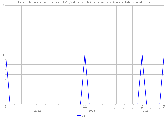 Stefan Hameeteman Beheer B.V. (Netherlands) Page visits 2024 