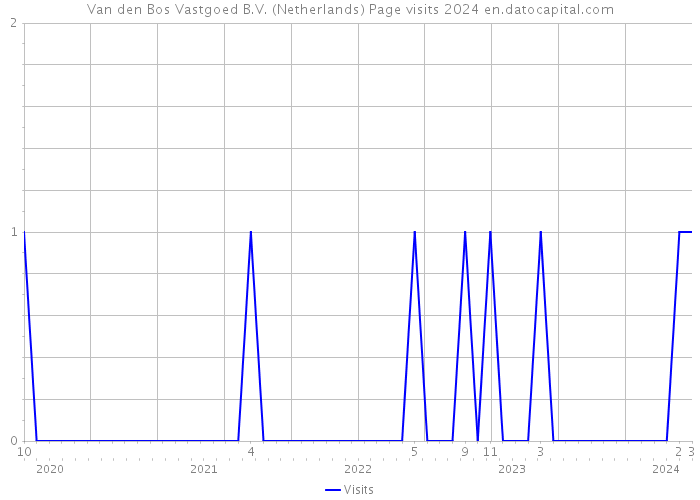 Van den Bos Vastgoed B.V. (Netherlands) Page visits 2024 