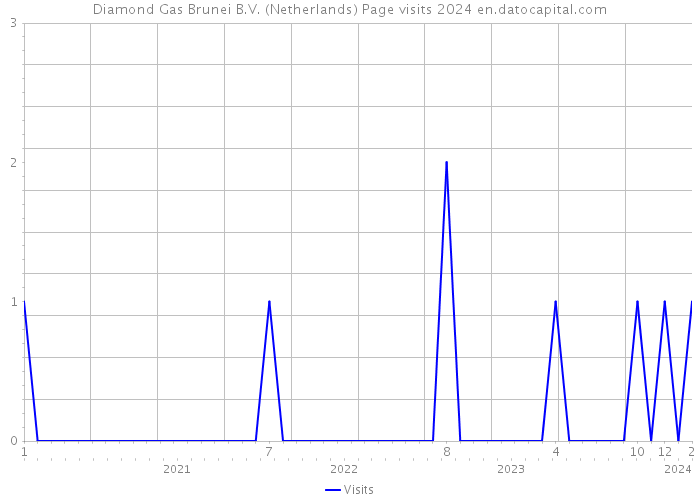 Diamond Gas Brunei B.V. (Netherlands) Page visits 2024 