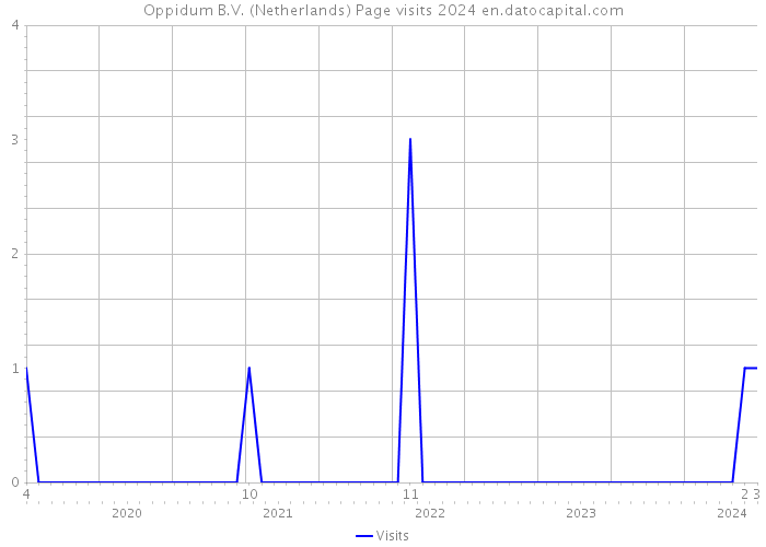 Oppidum B.V. (Netherlands) Page visits 2024 