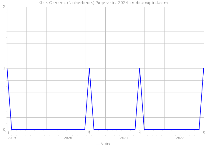Kleis Oenema (Netherlands) Page visits 2024 