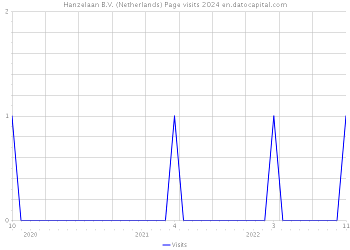 Hanzelaan B.V. (Netherlands) Page visits 2024 