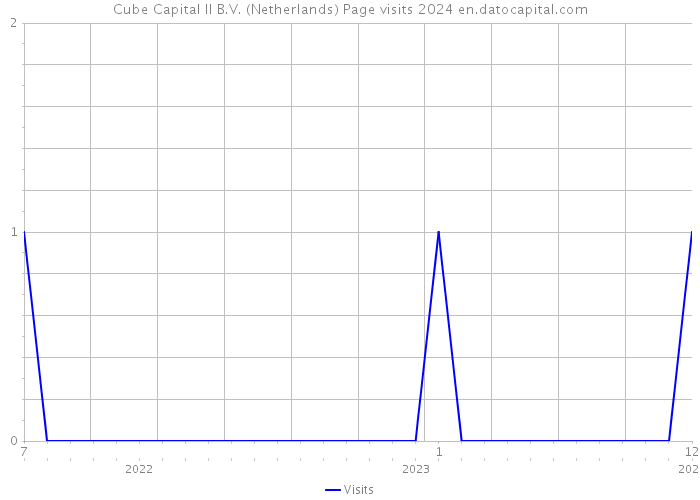 Cube Capital II B.V. (Netherlands) Page visits 2024 