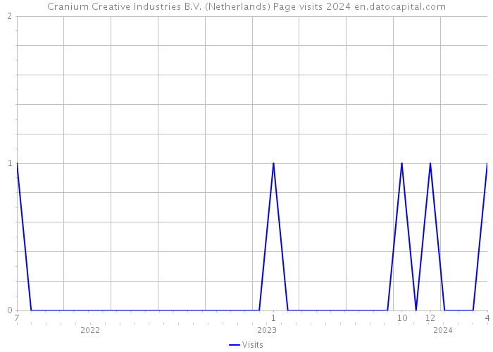 Cranium Creative Industries B.V. (Netherlands) Page visits 2024 
