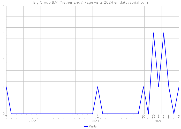 Big Group B.V. (Netherlands) Page visits 2024 