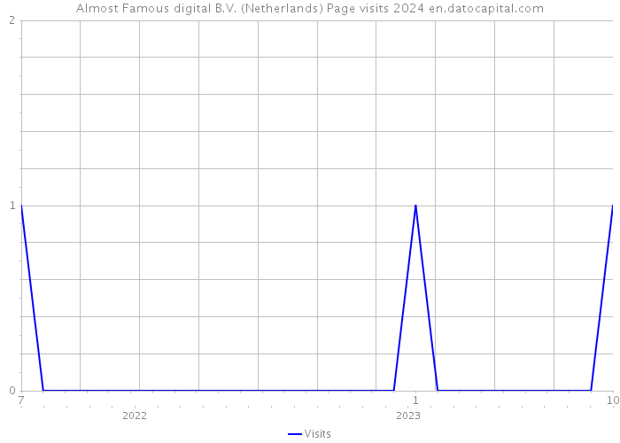 Almost Famous digital B.V. (Netherlands) Page visits 2024 