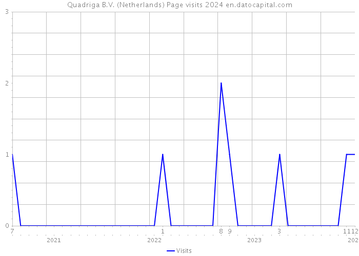 Quadriga B.V. (Netherlands) Page visits 2024 