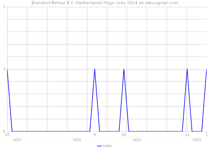 Brandhof Beheer B.V. (Netherlands) Page visits 2024 