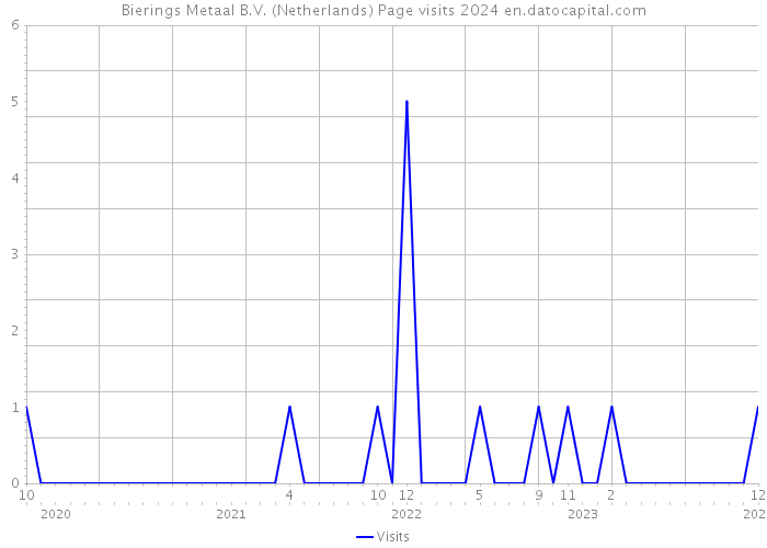 Bierings Metaal B.V. (Netherlands) Page visits 2024 