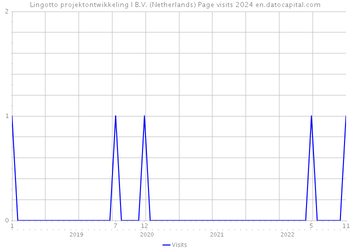 Lingotto projektontwikkeling I B.V. (Netherlands) Page visits 2024 