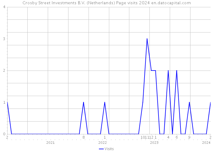 Crosby Street Investments B.V. (Netherlands) Page visits 2024 
