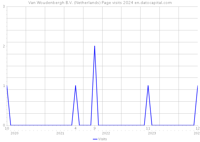Van Woudenbergh B.V. (Netherlands) Page visits 2024 