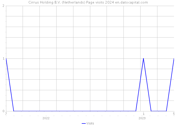 Cirrus Holding B.V. (Netherlands) Page visits 2024 