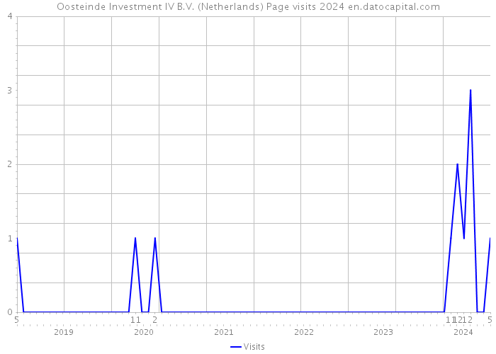 Oosteinde Investment IV B.V. (Netherlands) Page visits 2024 