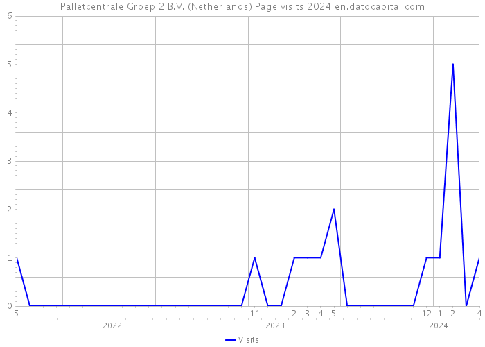 Palletcentrale Groep 2 B.V. (Netherlands) Page visits 2024 