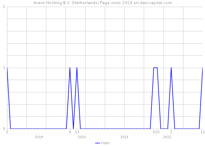 Arwin Holding B.V. (Netherlands) Page visits 2024 