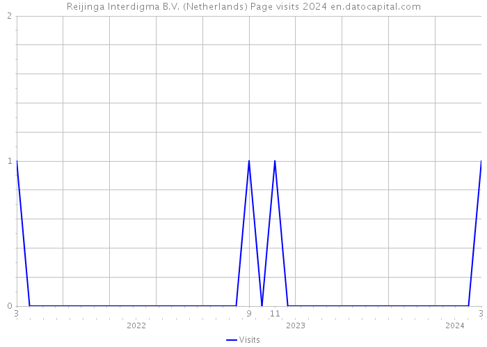 Reijinga Interdigma B.V. (Netherlands) Page visits 2024 