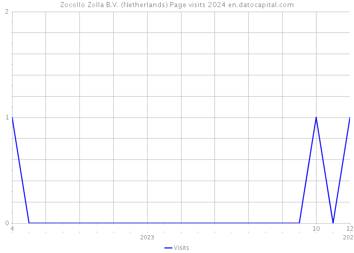 Zocollo Zolla B.V. (Netherlands) Page visits 2024 