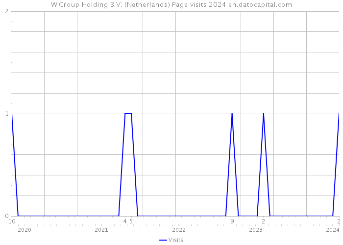 W Group Holding B.V. (Netherlands) Page visits 2024 