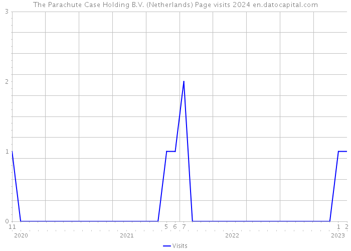 The Parachute Case Holding B.V. (Netherlands) Page visits 2024 