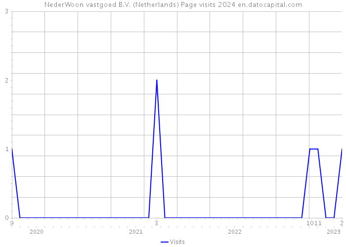 NederWoon vastgoed B.V. (Netherlands) Page visits 2024 