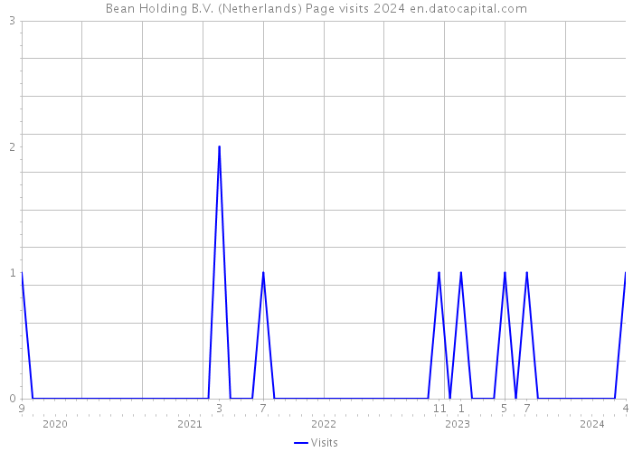 Bean Holding B.V. (Netherlands) Page visits 2024 