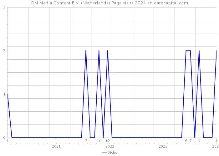 DM Media Content B.V. (Netherlands) Page visits 2024 