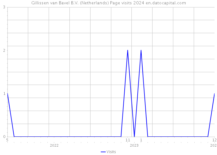 Gillissen van Bavel B.V. (Netherlands) Page visits 2024 