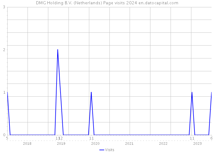 DMG Holding B.V. (Netherlands) Page visits 2024 