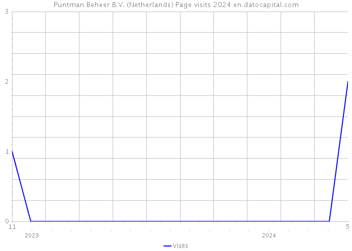 Puntman Beheer B.V. (Netherlands) Page visits 2024 