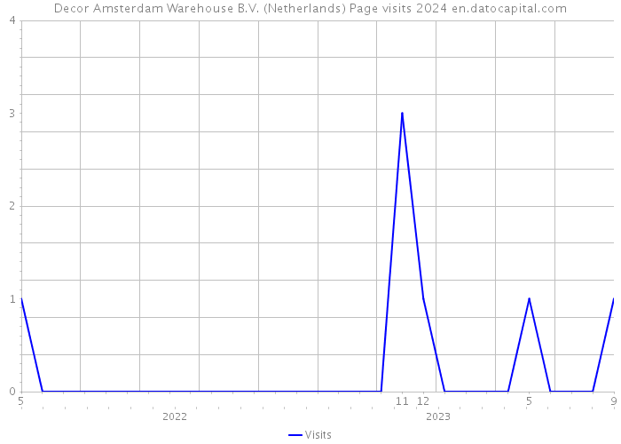 Decor Amsterdam Warehouse B.V. (Netherlands) Page visits 2024 