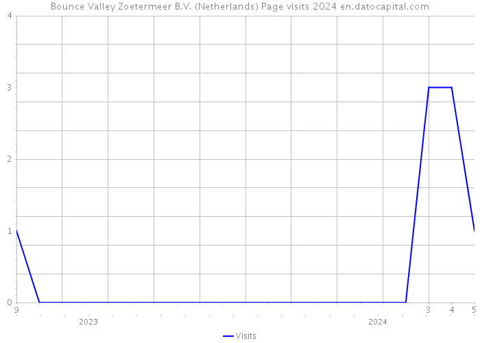 Bounce Valley Zoetermeer B.V. (Netherlands) Page visits 2024 