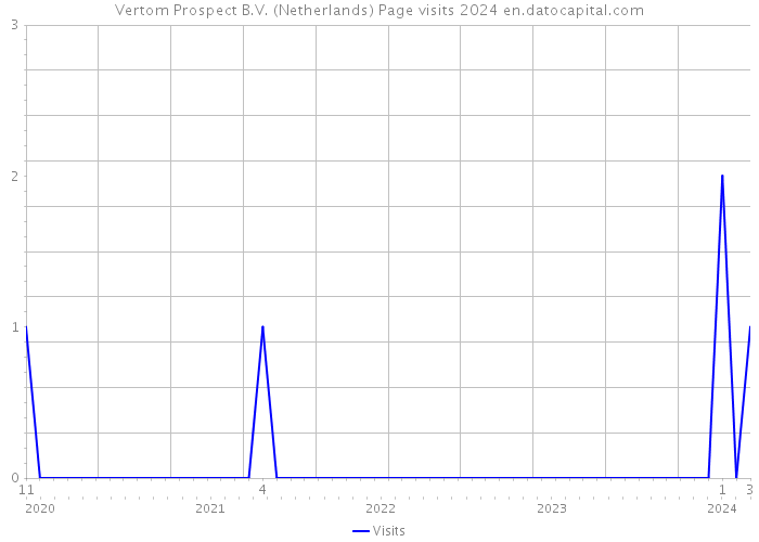 Vertom Prospect B.V. (Netherlands) Page visits 2024 