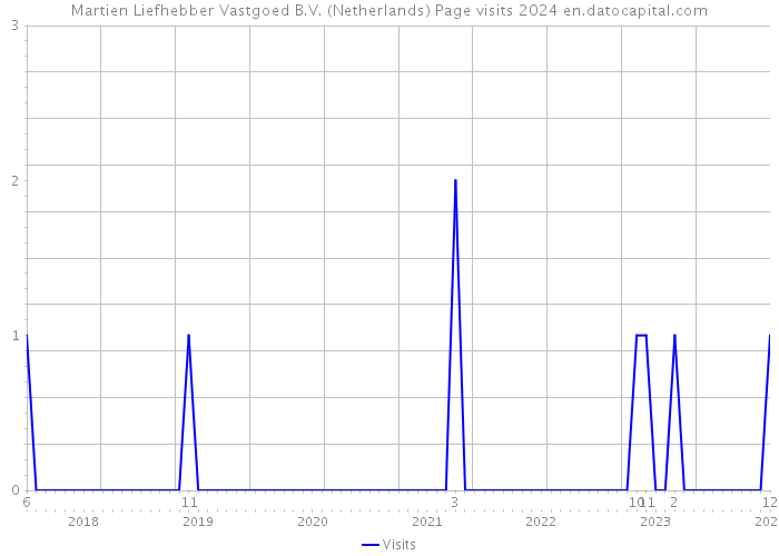 Martien Liefhebber Vastgoed B.V. (Netherlands) Page visits 2024 